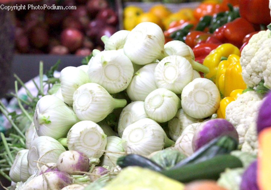 Garlic, Plant, Produce, Turnip, Vegetable, Floral Design, Bowl