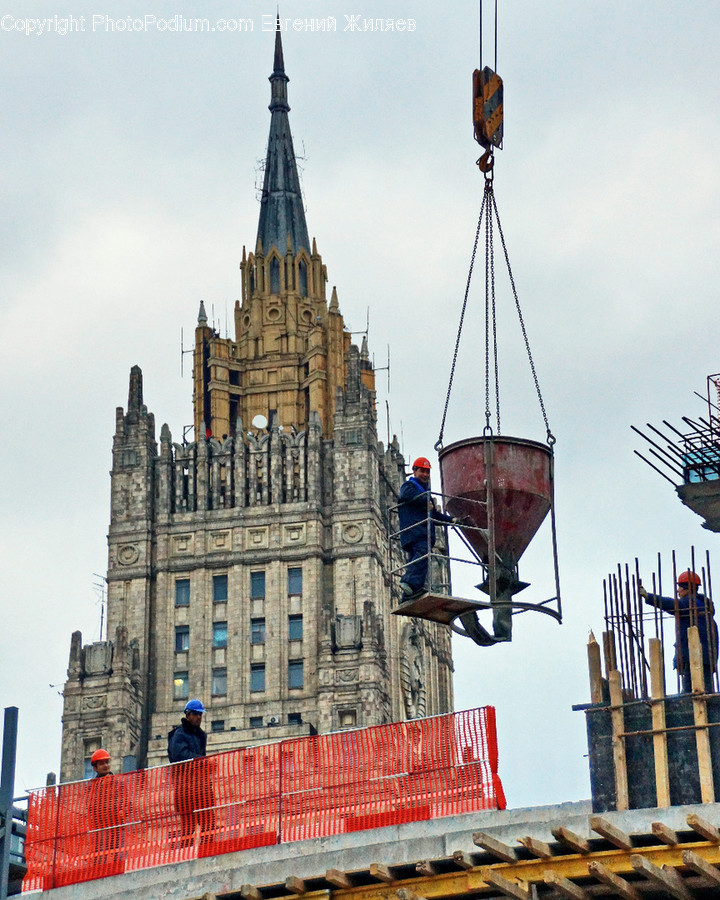 Building, Constriction Crane, Architecture, Cathedral, Church