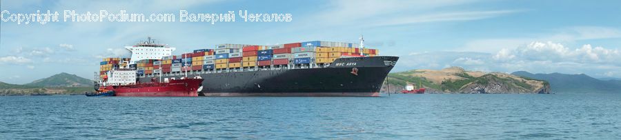 Shipping Container, Freighter, Ship, Vessel, Ferry, Tanker