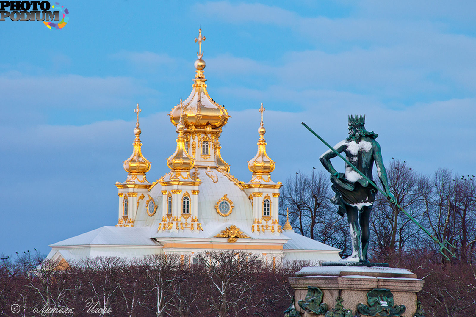 петергоф в санкт петербурге зимой