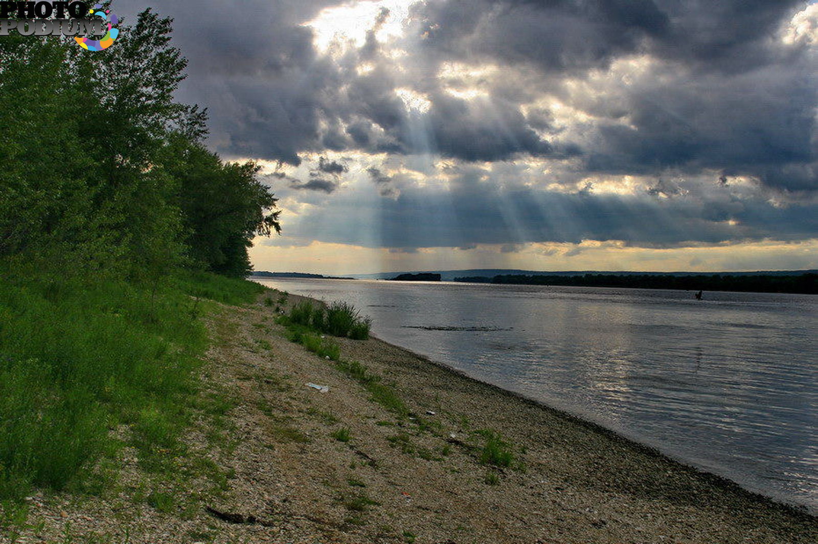 Река Волга в Лысково Нижегородской