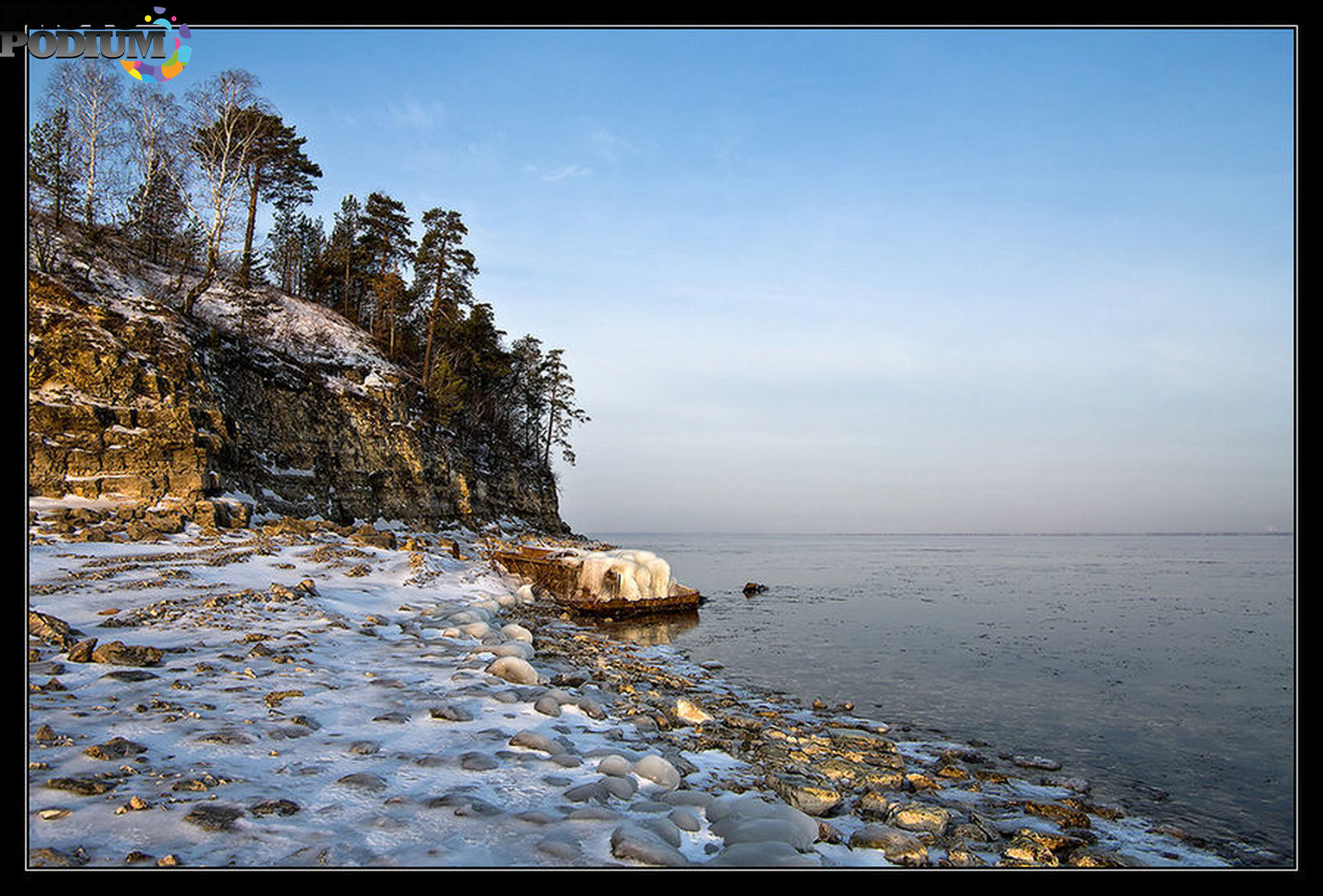 горьковское море зимой