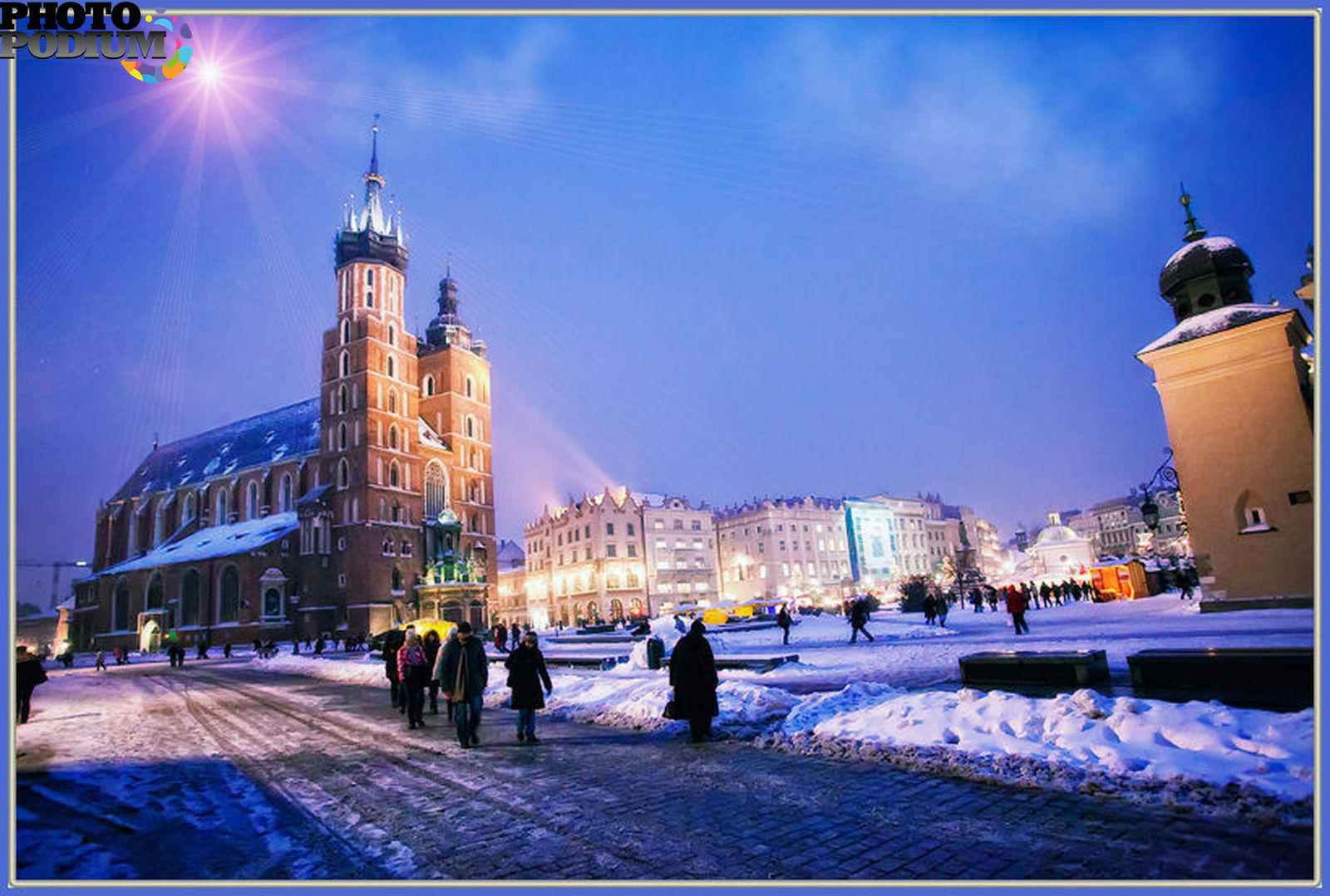 Города Польши зима
