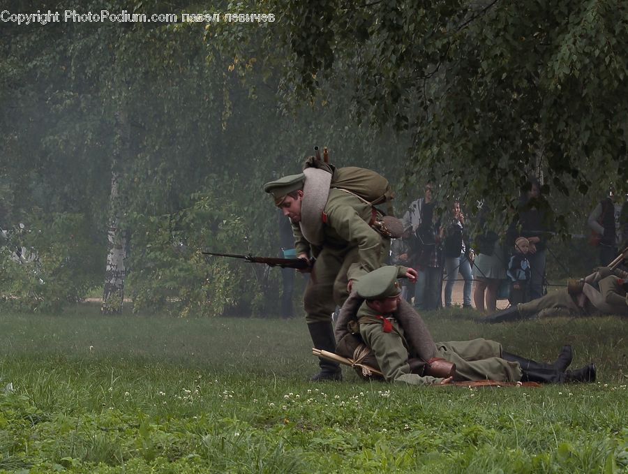 People, Person, Human, Paintball, Field, Grass, Grassland