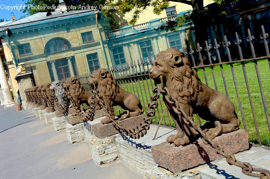 Art, Gargoyle, Statue, Animal, Camel, Mammal, Canine