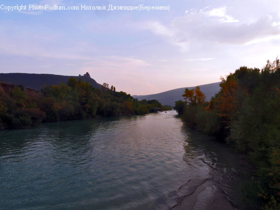 Outdoors, River, Water, Canal, Dirt Road, Gravel, Road