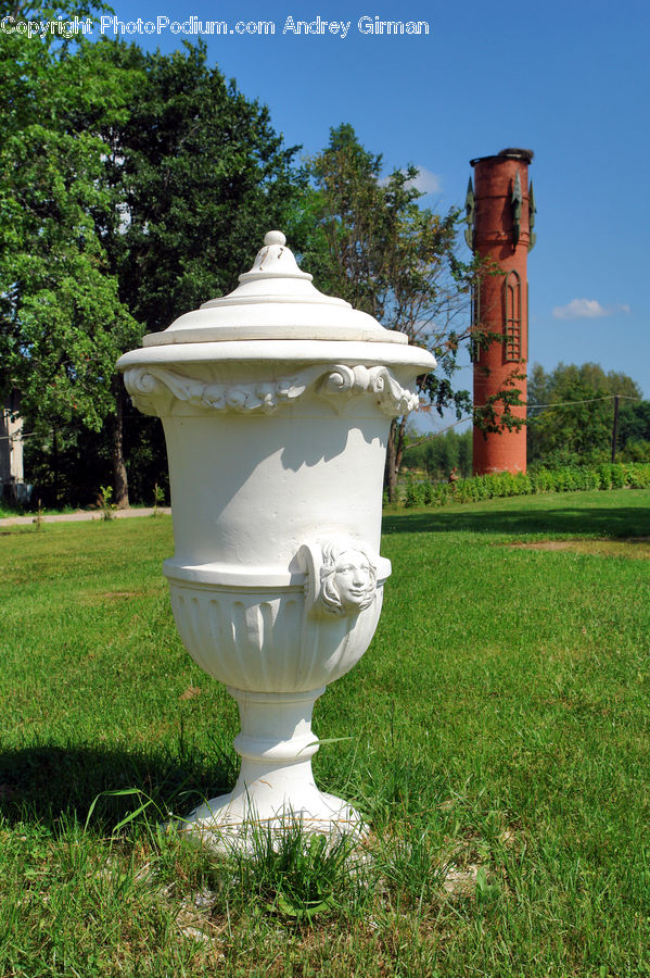 Jar, Pot, Urn, Vase, Plant, Tree, Architecture