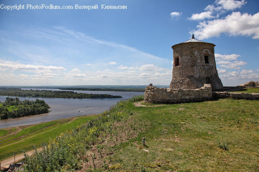 Architecture, Castle, Fort, Tower, Ruins, Countryside, Outdoors