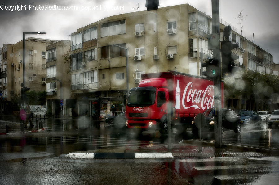 Beverage, Coke, Soda, Automobile, Car, Vehicle, Flood