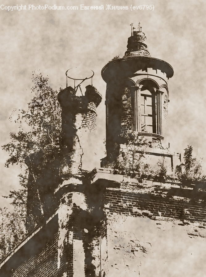 Puddle, Architecture, Bell Tower, Clock Tower, Tower, Beacon, Building