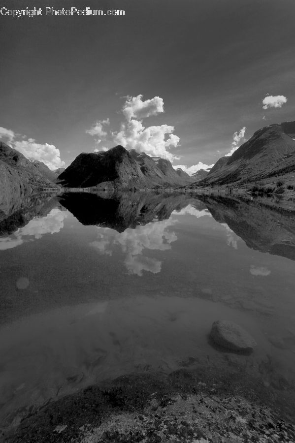 Alps, Crest, Mountain, Peak, Water, Outdoors, Sand