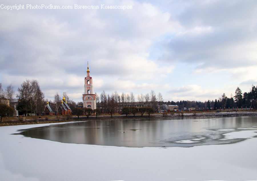 Factory, Refinery, Architecture, Bell Tower, Clock Tower, Tower, Water