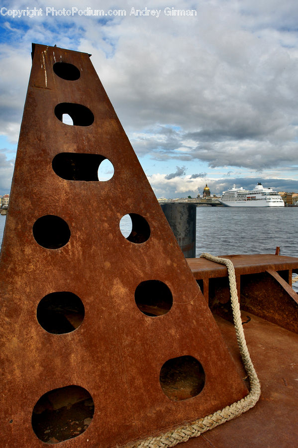 Hole, Cruise Ship, Ferry, Freighter, Ship, Tanker, Vessel