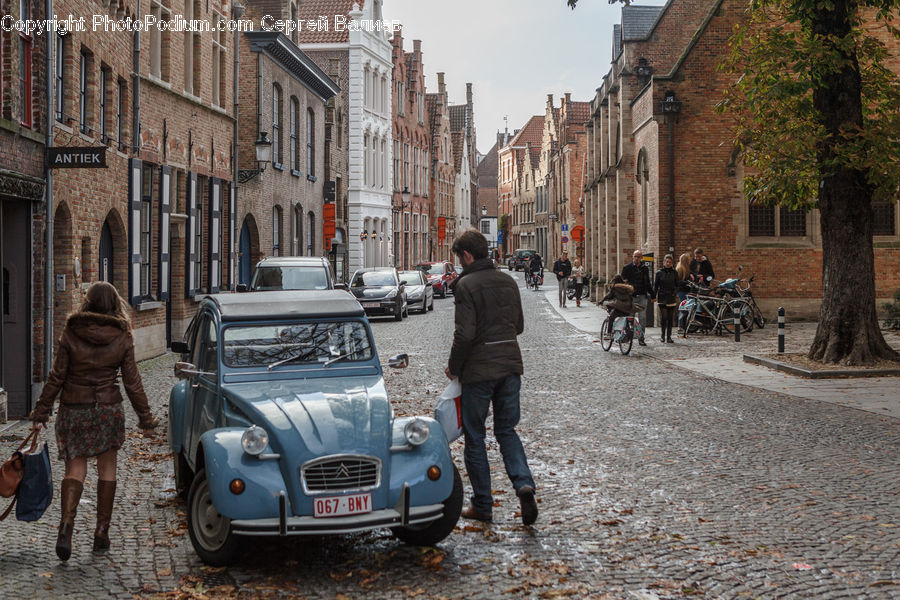 Human, People, Person, Automobile, Car, Vehicle, Bicycle