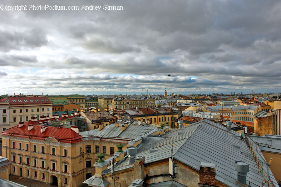 Roof, Building, Downtown, Town, Neighborhood, Boardwalk, Deck