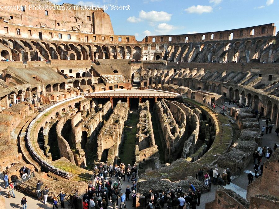 Arena, Crowd, Castle, Fort, Amphitheater, Amphitheatre, Architecture