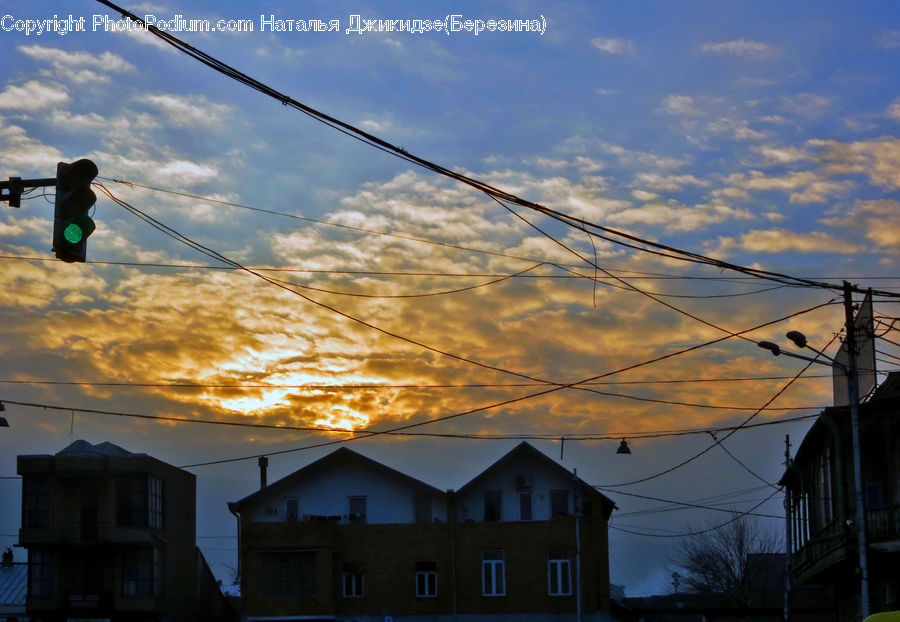 Dusk, Outdoors, Sky, Sunlight, Sunrise, Sunset, Construction