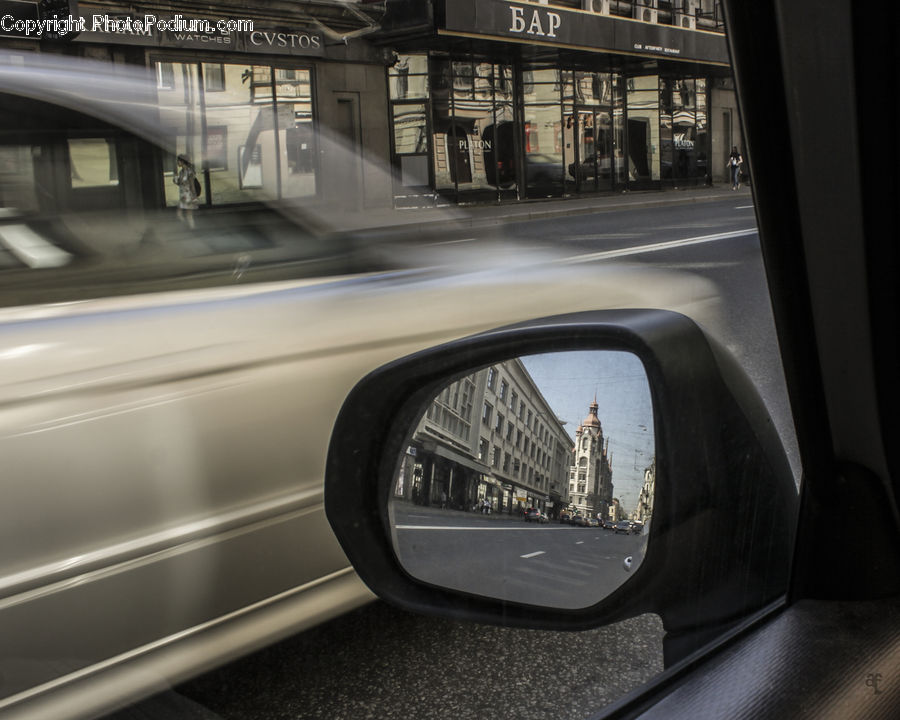 Car Mirror, Mirror, Subway, Train, Train Station, Vehicle, Cafeteria