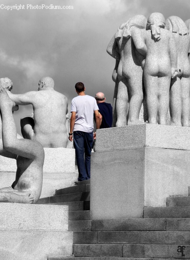 Human, People, Person, Art, Sculpture, Statue, Back