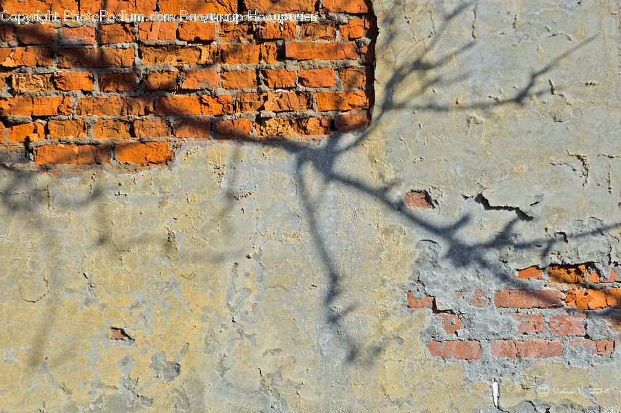 Brick, Fence, Wall, Rust