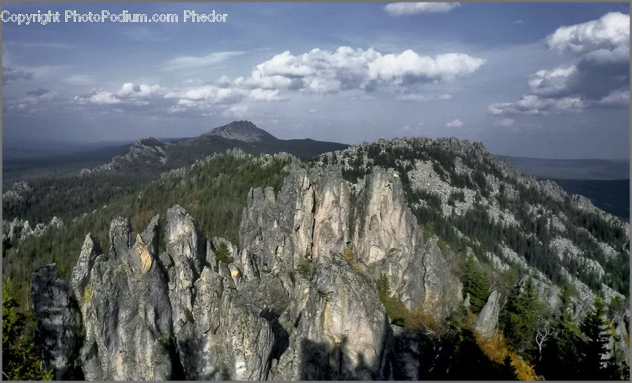 Crest, Mountain, Outdoors, Peak, Mountain Range, Conifer, Fir
