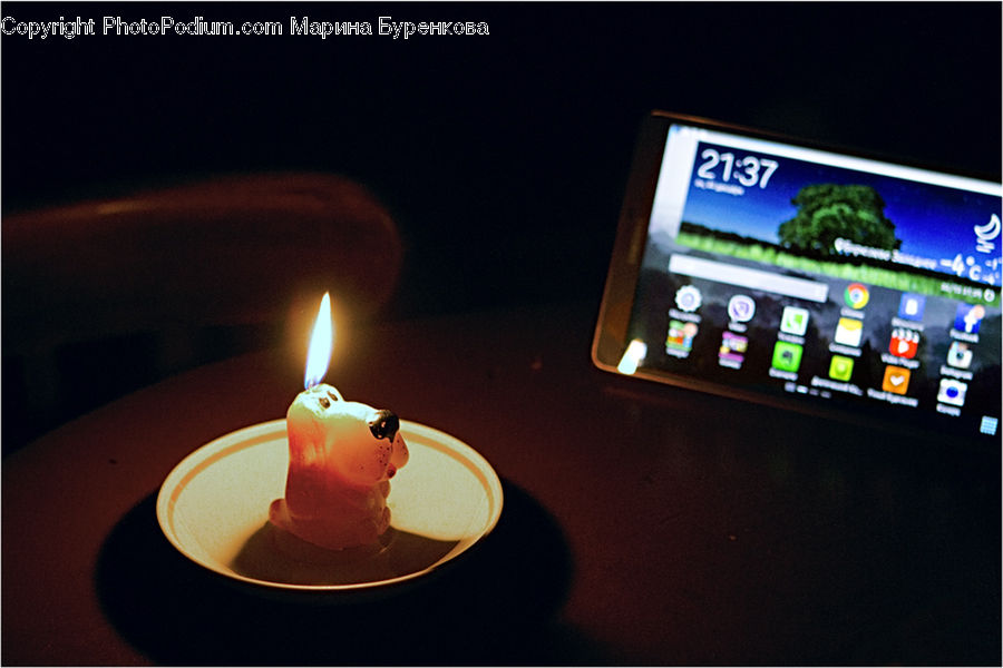 Candle, Fire, Flame, Cell Phone, Electronics, Mobile Phone, Phone
