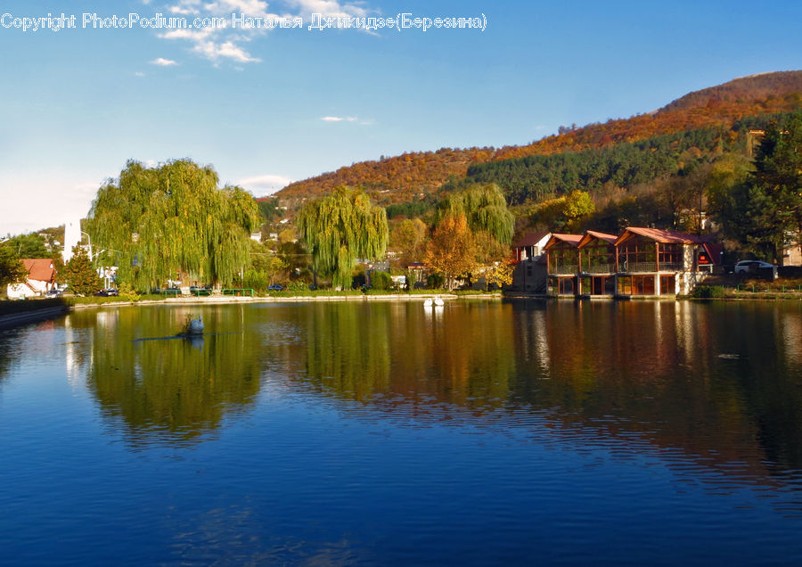 Lake, Outdoors, Water, Building, Cottage, Housing, Pond