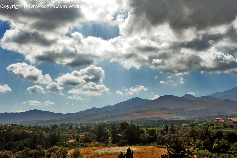 Cloud, Cumulus, Sky, Azure Sky, Outdoors, Landscape, Nature