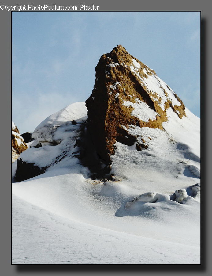 Arctic, Glacier, Ice, Mountain, Outdoors, Snow, Crest