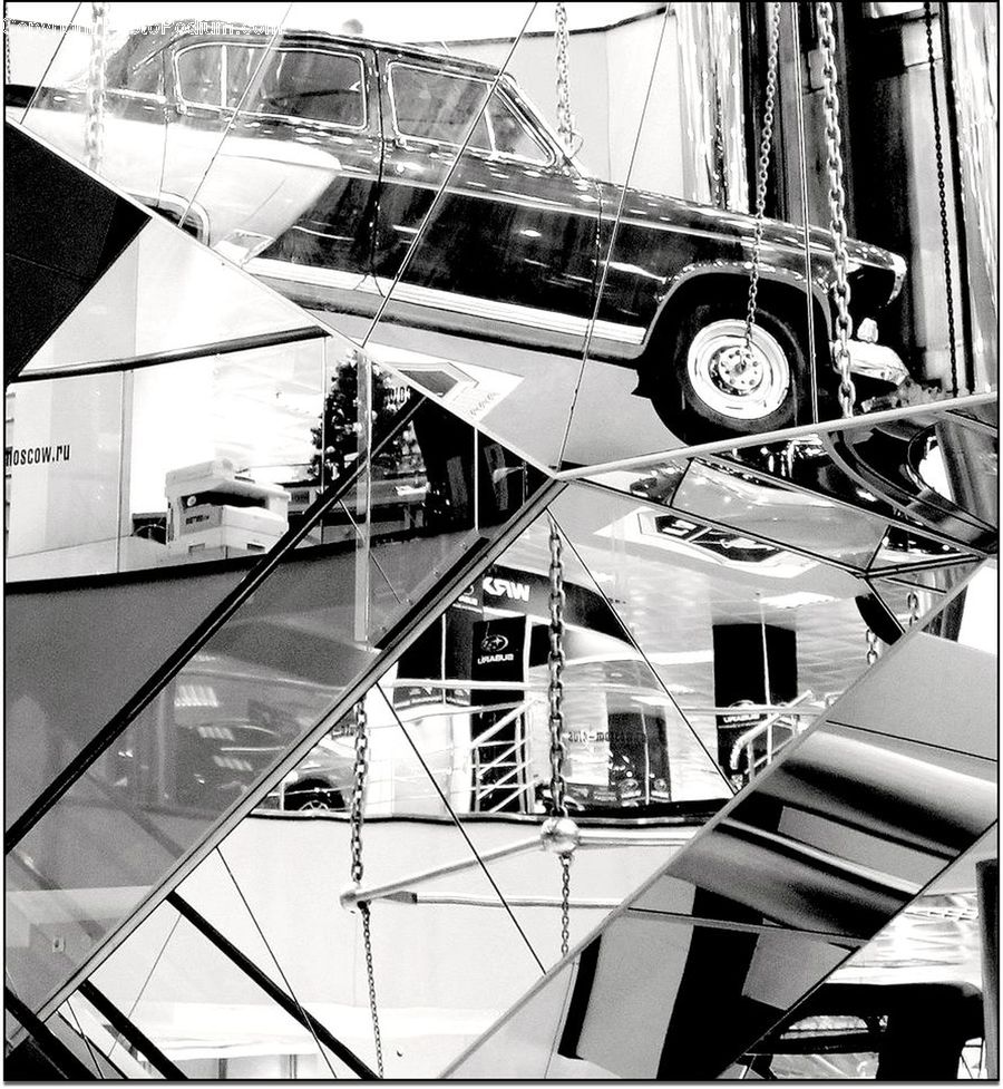 Transportation, Assembly Line, Factory, Ferris Wheel, Collage, Poster, Car