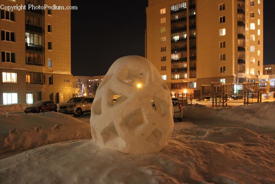 Blizzard, Outdoors, Snow, Weather, Winter, Building, Housing