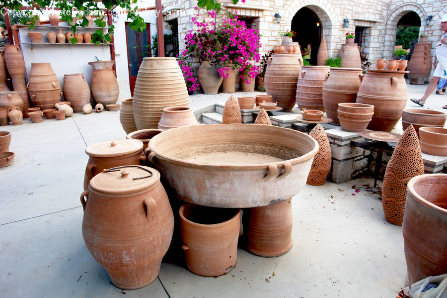 Pot, Pottery, Furniture, Plant, Potted Plant, Planter, Backyard