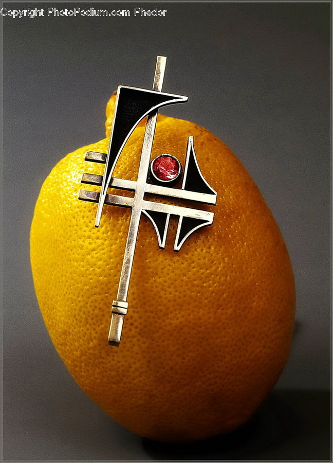 Citrus Fruit, Fruit, Grapefruit, Badge, Emblem, Logo, Spice