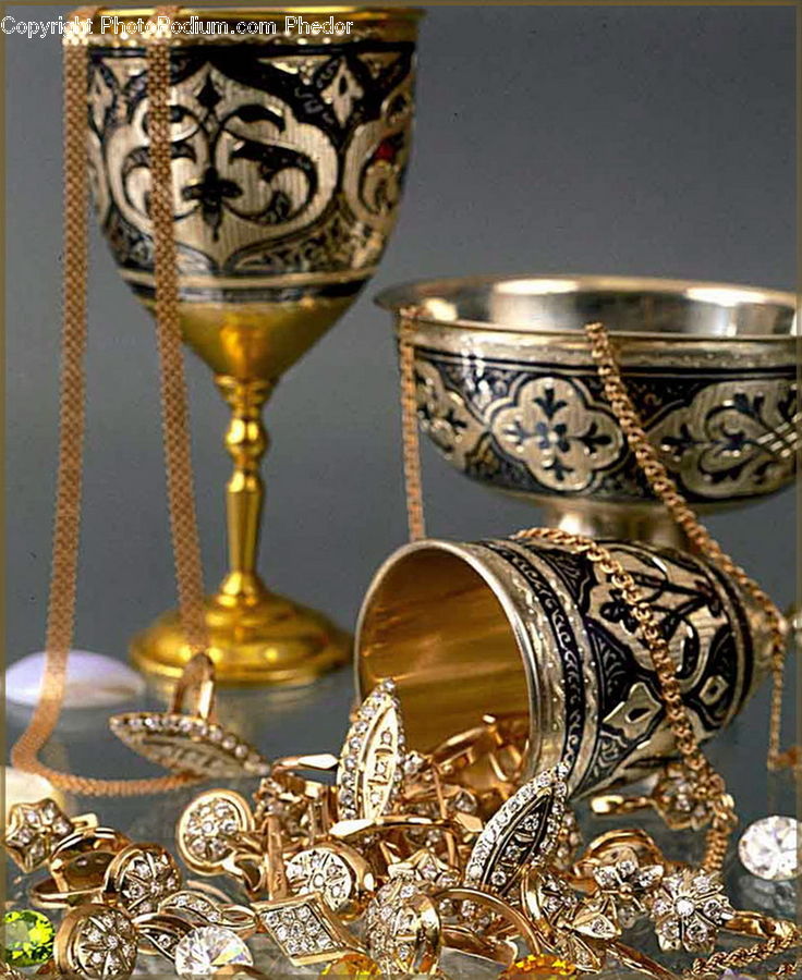 Glass, Goblet, Gold, Brass Section