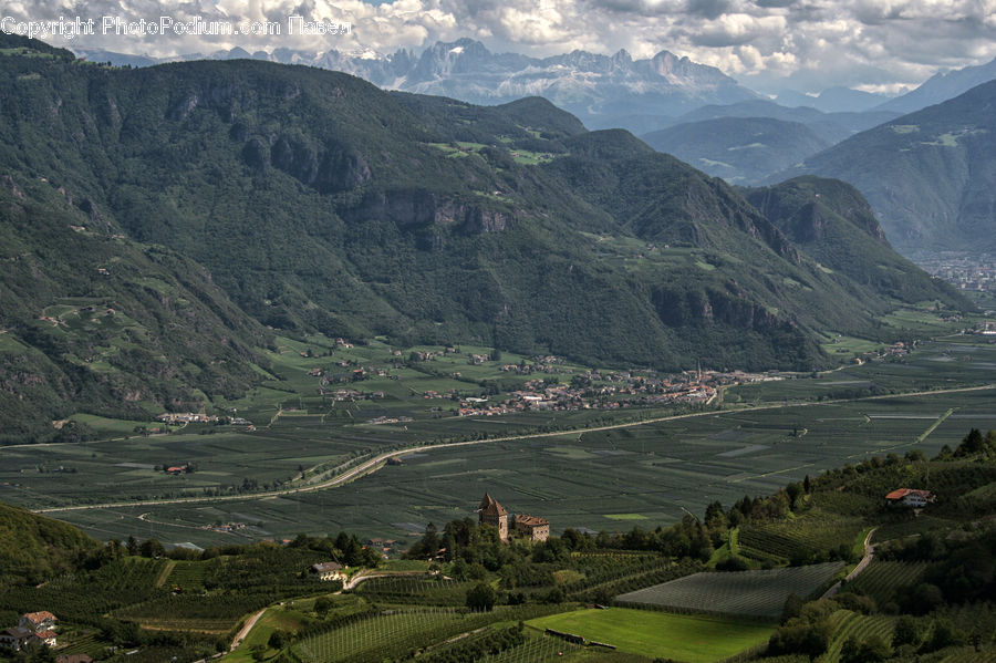 Mountain, Outdoors, Valley, Crest, Mountain Range, Peak, Forest