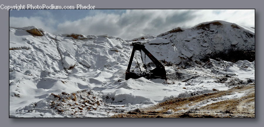 Alps, Crest, Mountain, Peak, Art, Modern Art, Rubble