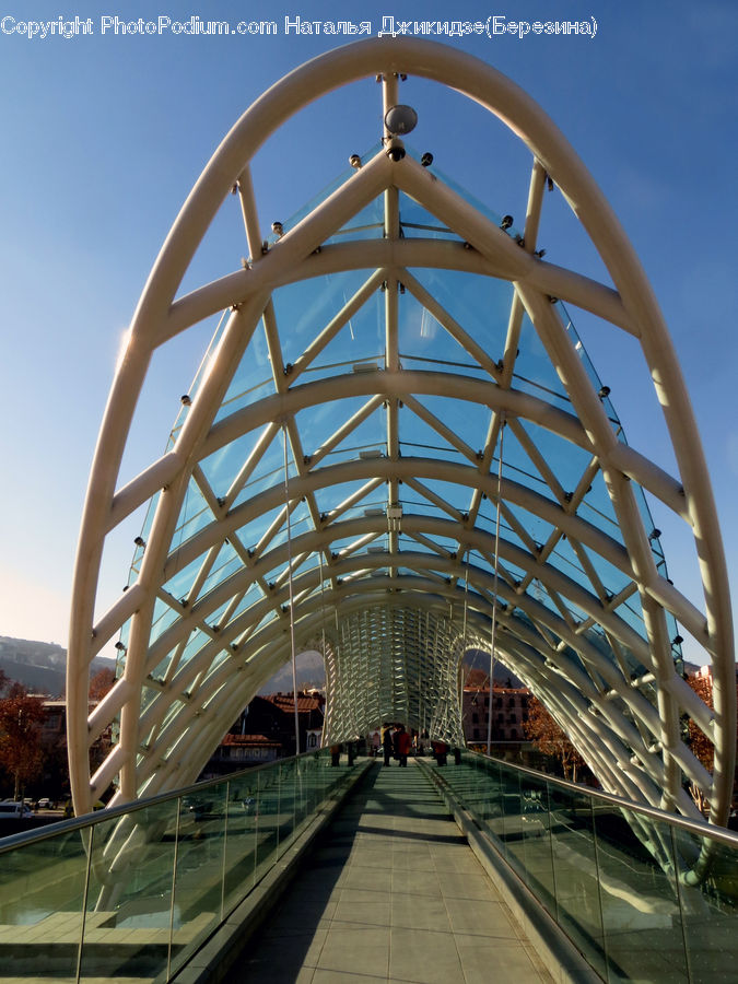 Bridge, Freeway, Overpass, Architecture, Dome, Convention Center, Building