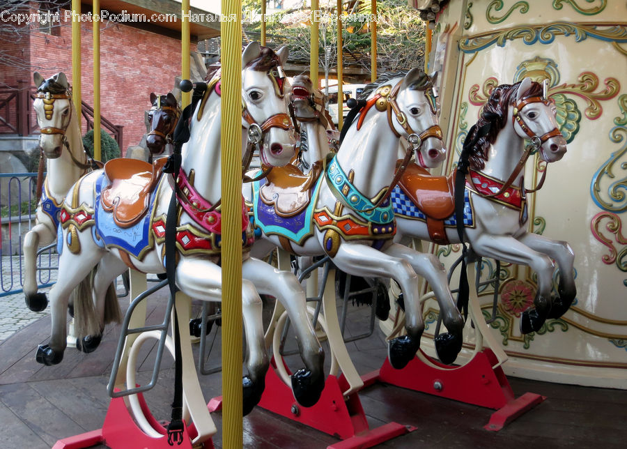 Belt, Carousel, Figurine, Carnival, Crowd, Festival, Parade