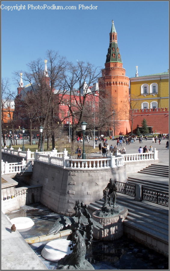 Architecture, Castle, Fort, Downtown, Plaza, Town Square, City