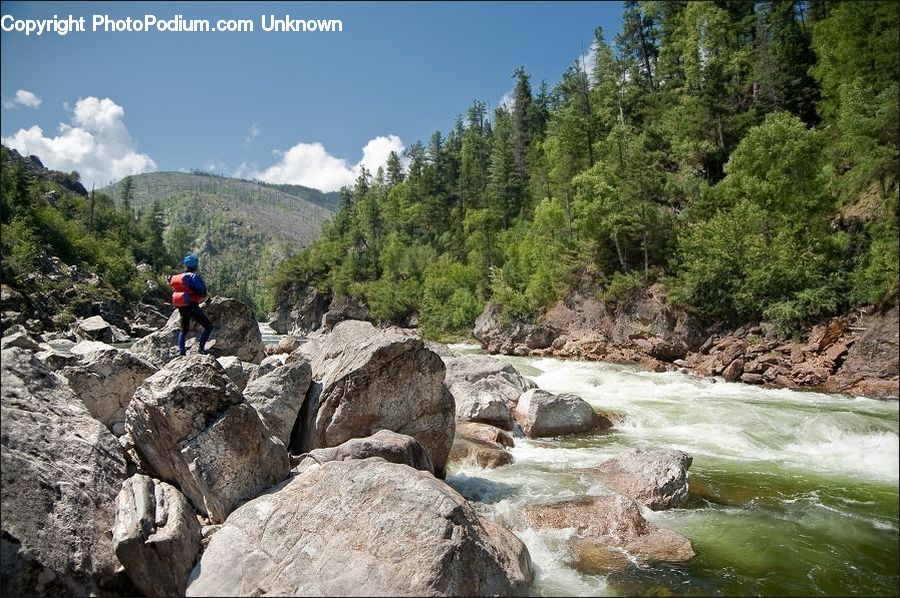 Rock, Outdoors, Wilderness, Cliff, Creek, River, Water