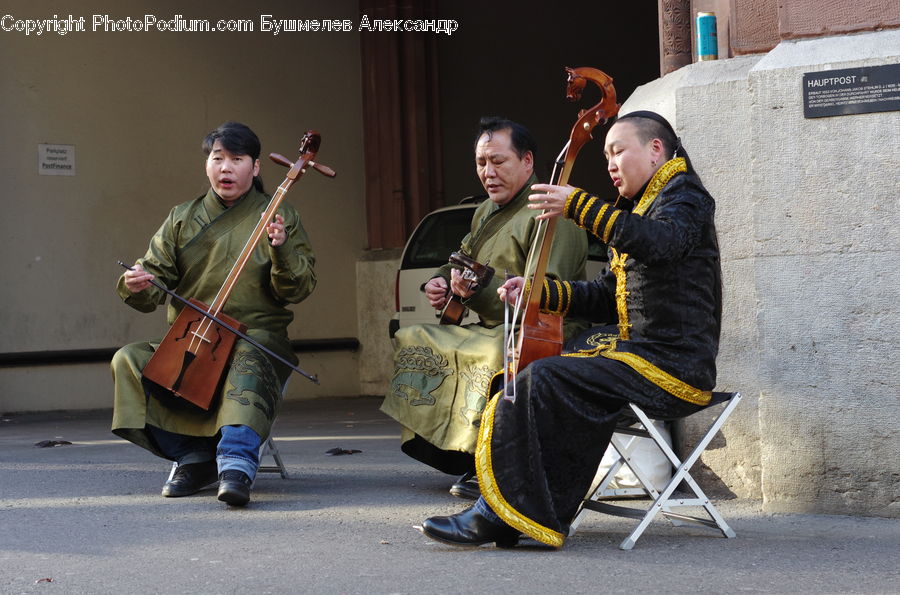 Human, People, Person, Musical Instrument, Musician, Performer, Coat