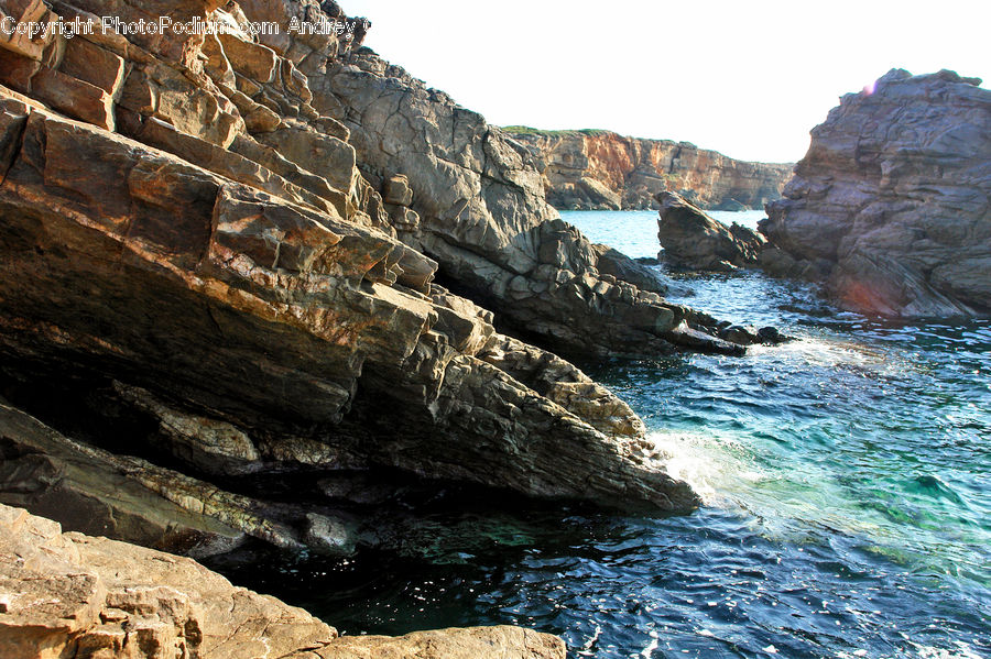 Cliff, Outdoors, Nature, Rock, Coast, Sea, Water