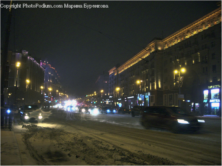 Intersection, Road, Traffic Jam, City, Downtown, Metropolis, Urban