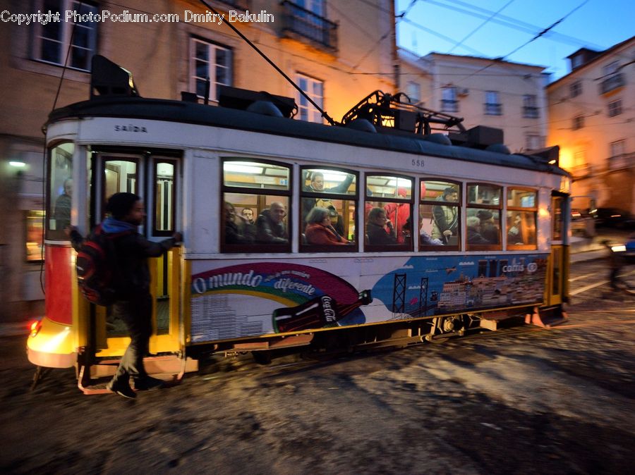 People, Person, Human, Train, Vehicle, Rail, Streetcar