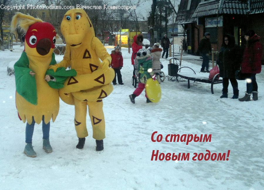 Human, People, Person, Mascot, Teddy Bear, Toy, Ice