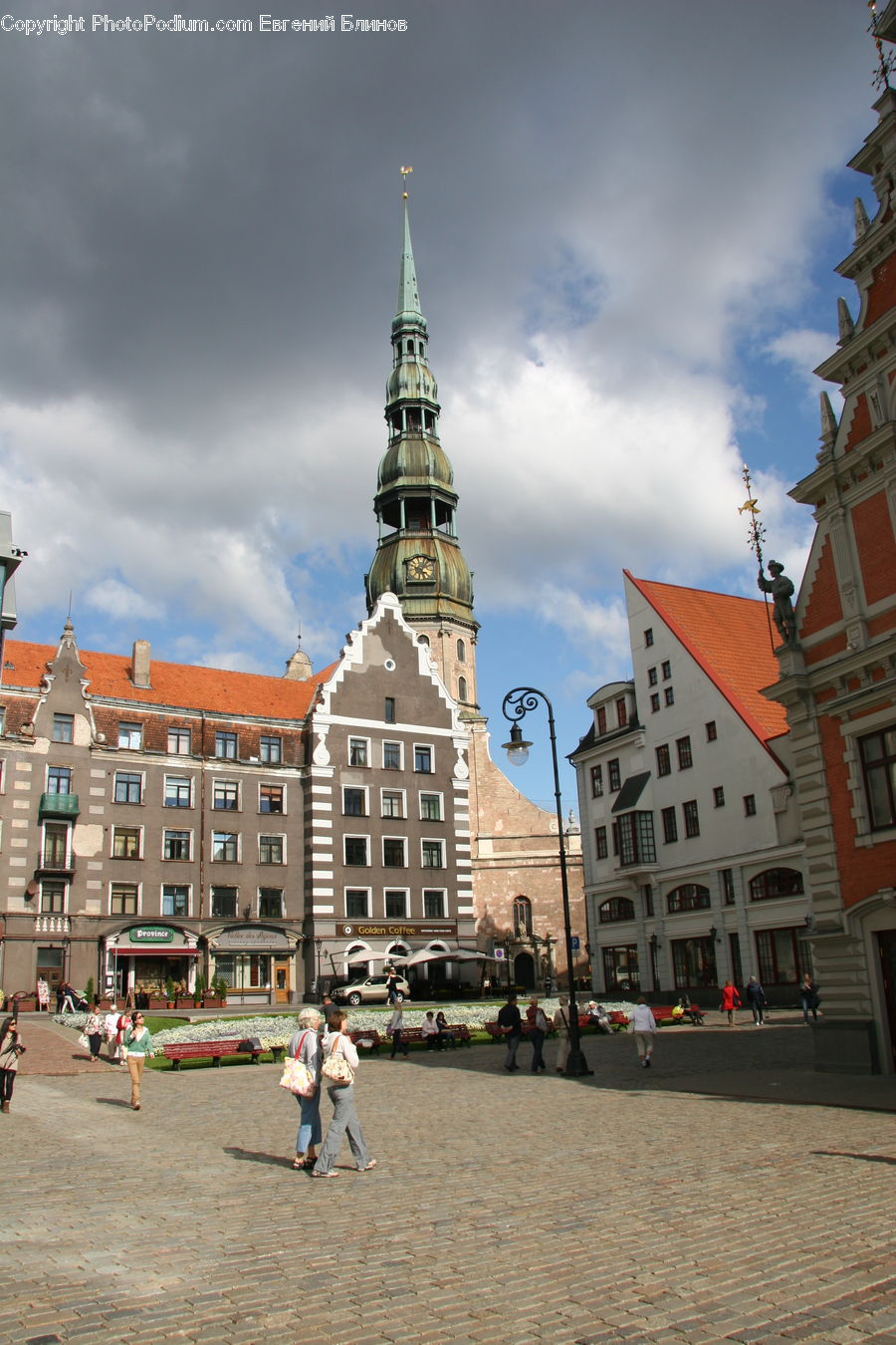 Architecture, Downtown, Plaza, Town, Town Square, Bell Tower, Clock Tower