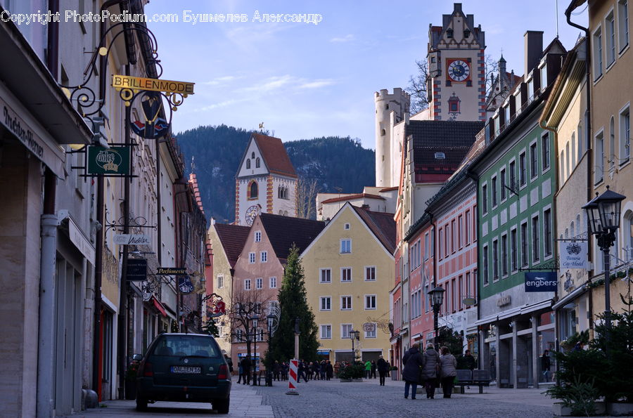 Plant, Potted Plant, Road, Street, Town, Architecture, Downtown