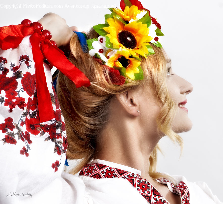 People, Person, Human, Accessories, Face, Flower