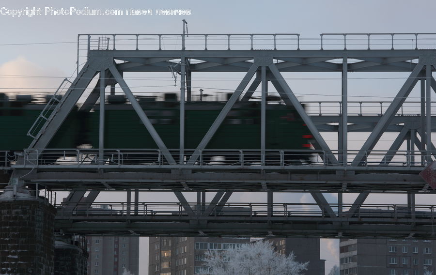 Bridge, Factory, Canopy, City, Downtown, Urban, Alley