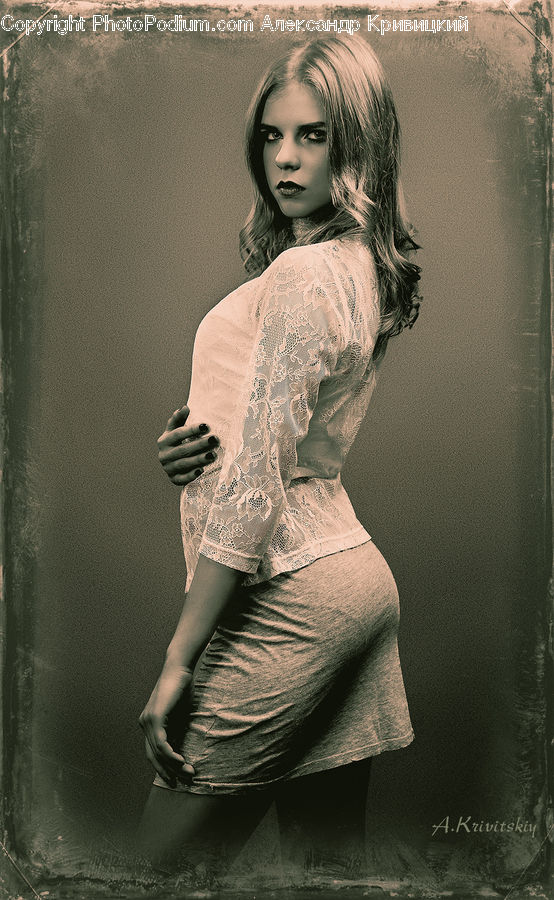 People, Person, Human, Lace, Female, Blonde, Woman